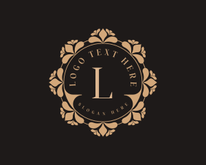 Cafe - Floral Wreath Boutique logo design