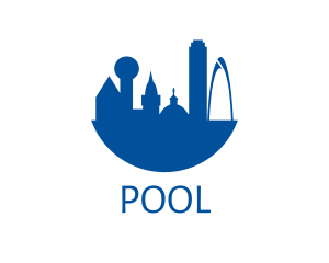 America - Blue Dallas City logo design