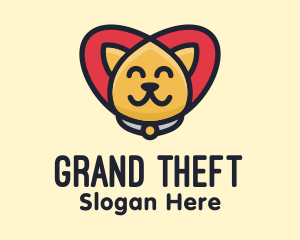 Heart - Pet Cat Care logo design