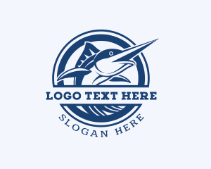 Fish - Marlin Fishing Fisheries logo design