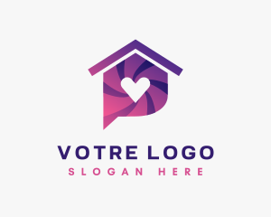 Caregiver - Home Messaging App logo design
