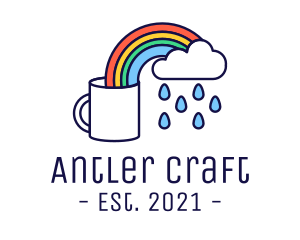 Rainbow Coffee Mug logo design