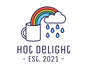 Rainbow Coffee Mug logo design