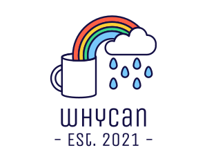 Pride - Rainbow Coffee Mug logo design