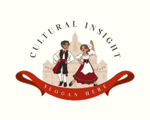 Italian Cultural Dancer logo design