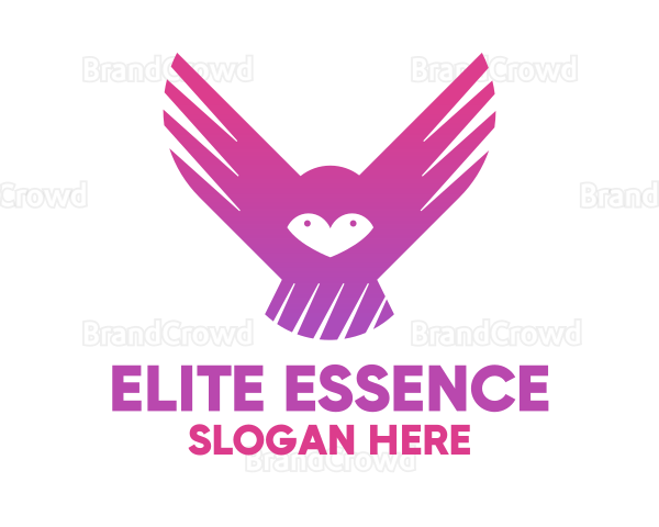 Gradient Edgy Owl Logo