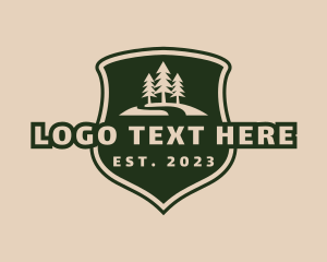 Trekking - Tree Hill Crest logo design