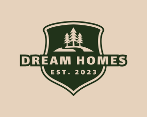 Camp - Tree Hill Crest logo design