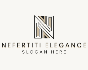 Interior Design Architect Letter N logo design