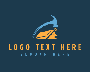 Roofing - Hammer Carpentry Repair logo design