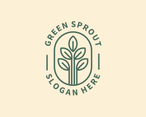 Gardening Plant Sprout logo design