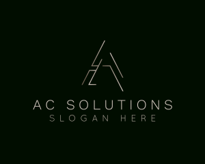 Elegant Luxurious Boutique Letter A logo design