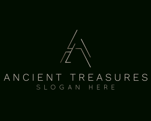 Elegant Luxurious Boutique Letter A logo design