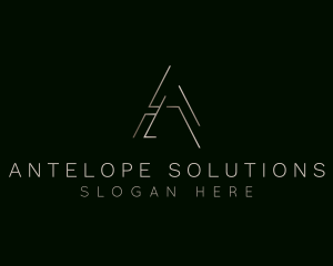 Elegant Luxurious Boutique Letter A logo design