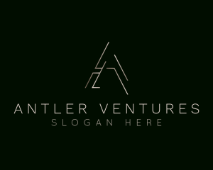 Elegant Luxurious Boutique Letter A logo design