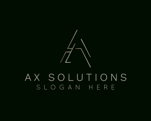 Elegant Luxurious Boutique Letter A logo design