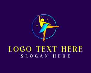 Gymnastics - Ballerina Wellness Choreographer logo design