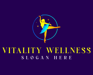 Ballerina Wellness Choreographer logo design