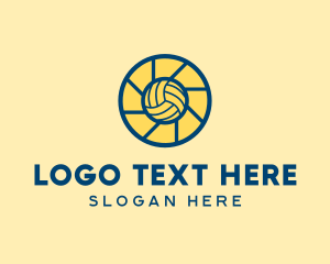 Videographer - Volleyball Sports Photography logo design