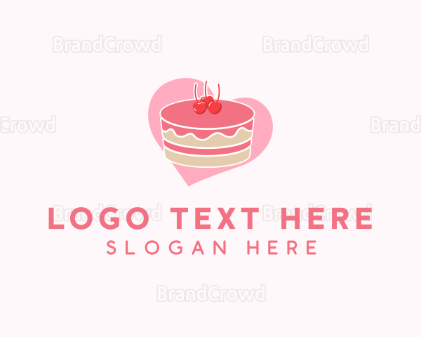 Cherry Pastry Cake Logo