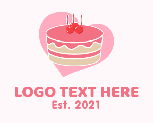 Pastry - Cherry Pastry Cake logo design