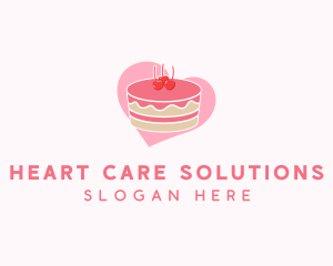 Cherry Pastry Cake logo design