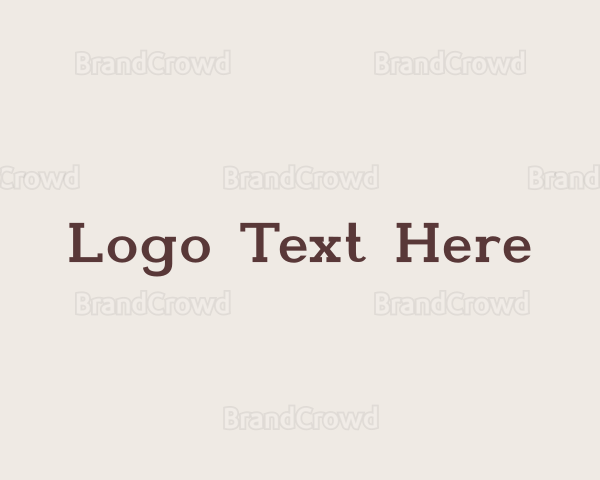 Generic Serif Brand Logo