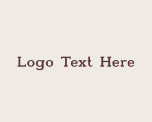 Wordmark - Generic Serif Brand logo design
