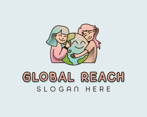 Global Earth Planet logo design