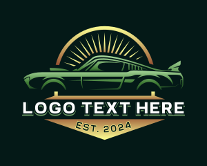 Sedan - Auto Drag Racing Garage logo design