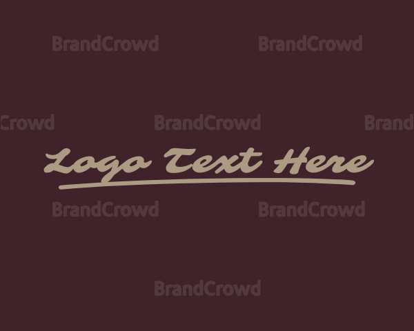 Casual Script Business Logo