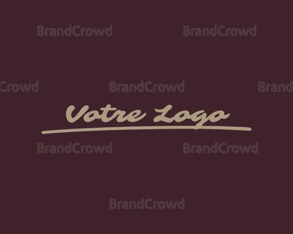 Casual Script Business Logo