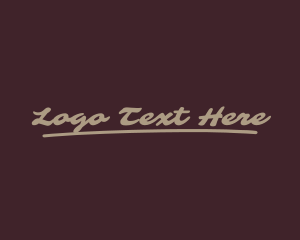 Craft - Casual Script Business logo design