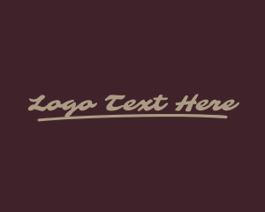 General - Casual Script Business logo design