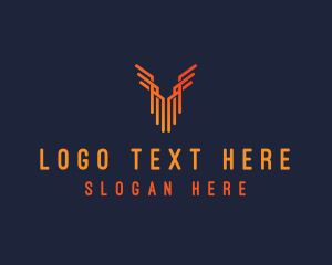 Innovation - Minimalist Wing Building logo design