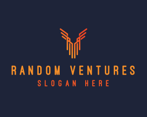 Minimalist Wing Building logo design