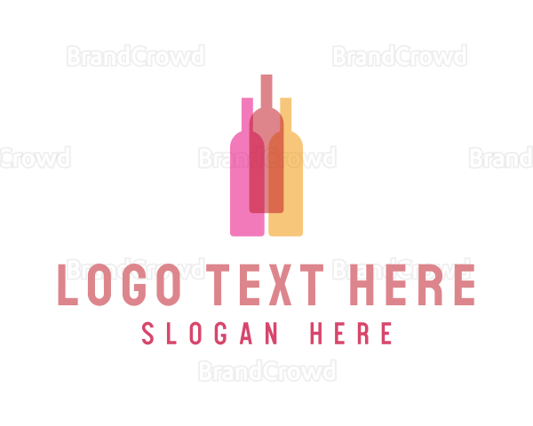 Wine Drinking Bottles Logo