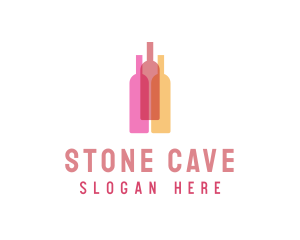 Cave - Wine Drinking Bottles logo design