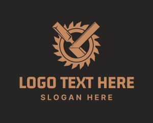 Woodcutter - Industrial Carpentry Tools logo design
