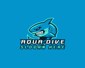 Diving - Fierce Shark Gaming logo design