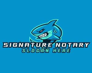 Strong - Fierce Shark Gaming logo design