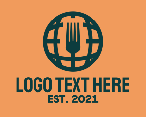 Global - International Global Cuisine logo design