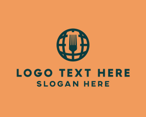 Global - International Dining Cuisine logo design