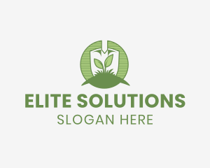 Services - Shovel Leaf Sprout logo design