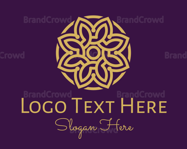 Decorative Mandala Flower Logo