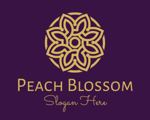 Decorative Mandala Flower logo design