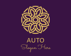 Decorative Mandala Flower logo design