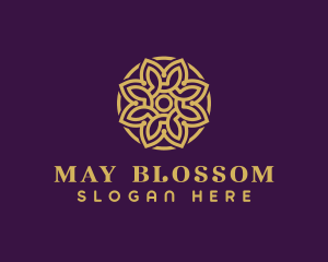 Decorative Mandala Flower logo design