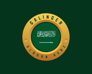 Nation - Saudi Arabia Flag logo design