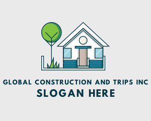 Rental - House Tree Property logo design